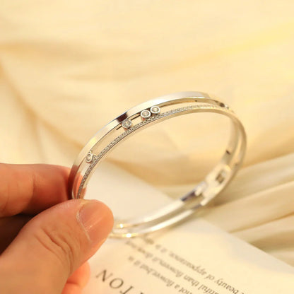 [⭐⭐JeweliWhal]Move Romane Diamond Bangle Bracelet