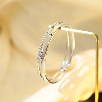 [⭐⭐JeweliWhal]Move Romane Diamond Bangle Bracelet