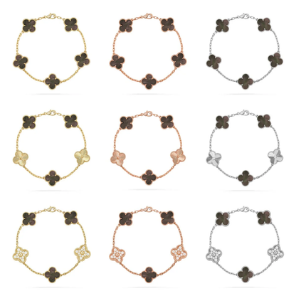 [⭐⭐JeweliWhal] CLOVER 5 MOTIF GRAY MOP BRACELET COLLECTION