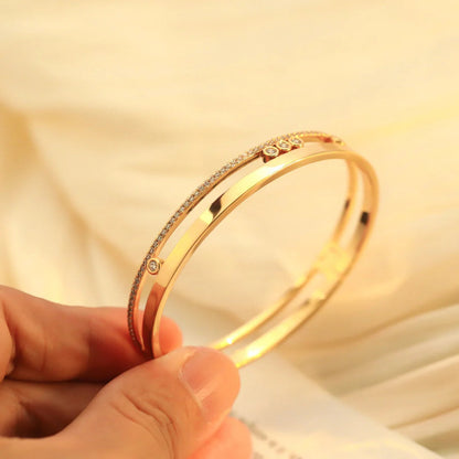 [⭐⭐JeweliWhal]Move Romane Diamond Bangle Bracelet