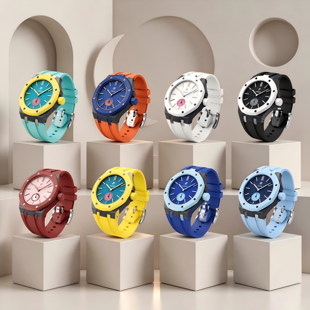 Royal Oak Pop Exclusive Gehäuse aus Karbonfaser & Silikonarmband