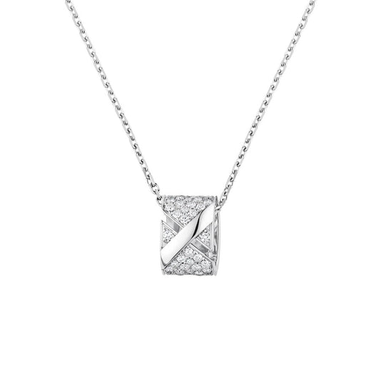 [⭐⭐JeweliWhal]LIENS EVIDENCE DIAMANT-PAVÉ-HALSKETTE