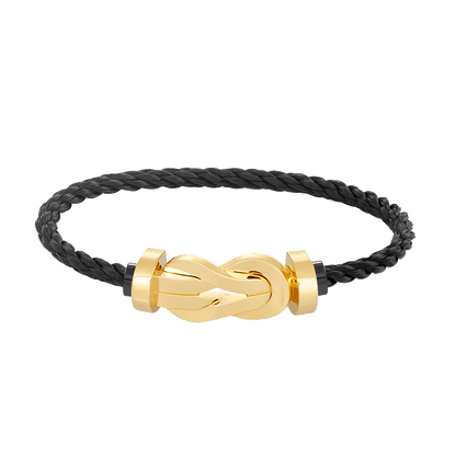 [⭐⭐JeweliWhal]CHANCE GROSSES 8-FIGUREN-ARMBAND MIT SCHNALLE OHNE DIAMANTEN GOLD