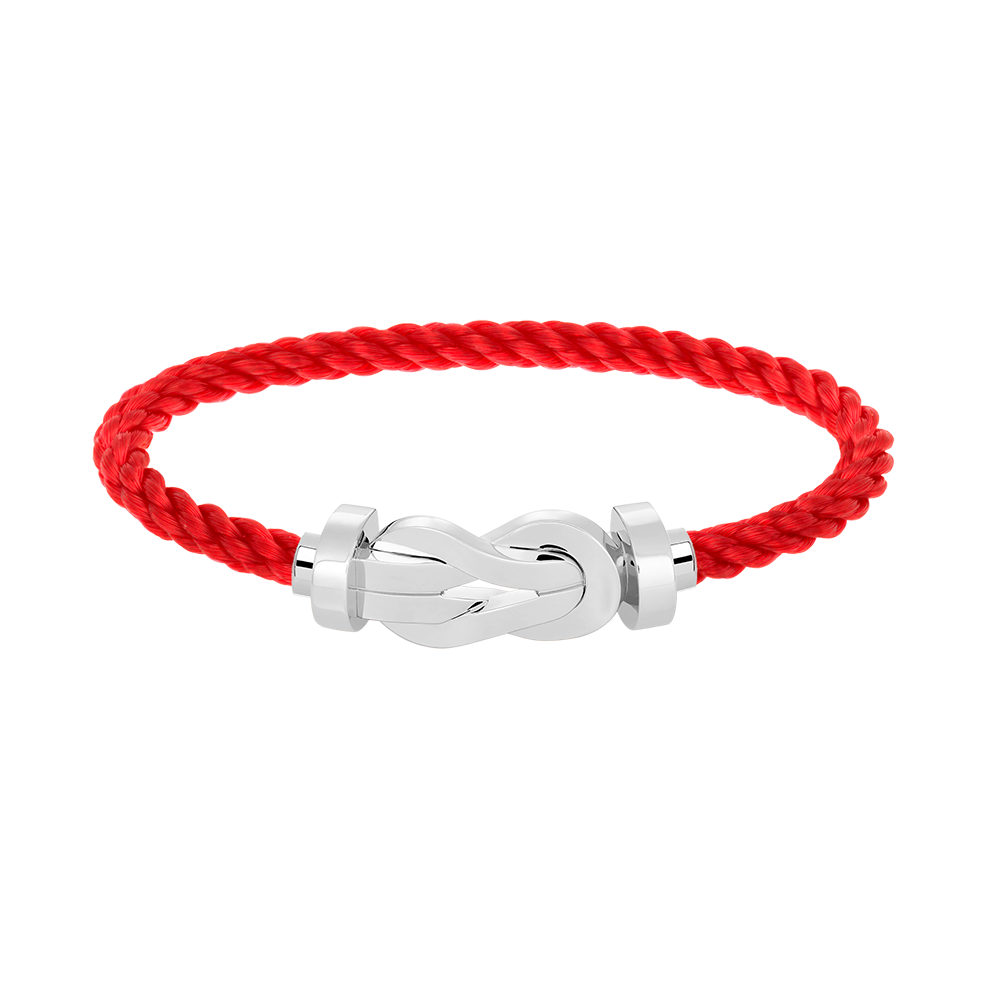 [⭐⭐JeweliWhal]CHANCE GROSSES SCHNALLEN-ARMBAND MIT 8 FIGUREN OHNE DIAMANTEN SILBER