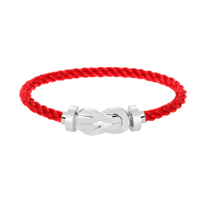 [⭐⭐JeweliWhal]CHANCE GROSSES SCHNALLEN-ARMBAND MIT 8 FIGUREN OHNE DIAMANTEN SILBER