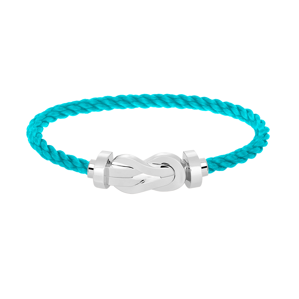 [⭐⭐JeweliWhal]CHANCE GROSSES SCHNALLEN-ARMBAND MIT 8 FIGUREN OHNE DIAMANTEN SILBER