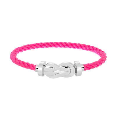 [⭐⭐JeweliWhal]CHANCE GROSSES SCHNALLEN-ARMBAND MIT 8 FIGUREN OHNE DIAMANTEN SILBER