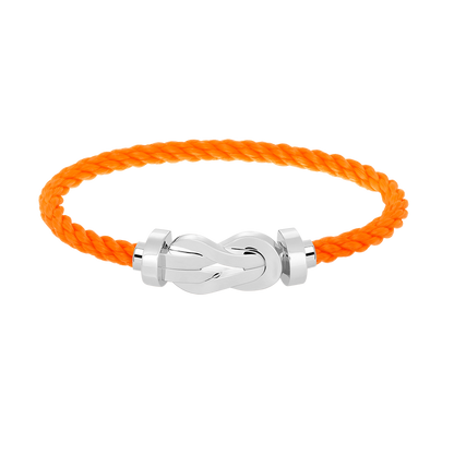 [⭐⭐JeweliWhal]CHANCE GROSSES SCHNALLEN-ARMBAND MIT 8 FIGUREN OHNE DIAMANTEN SILBER