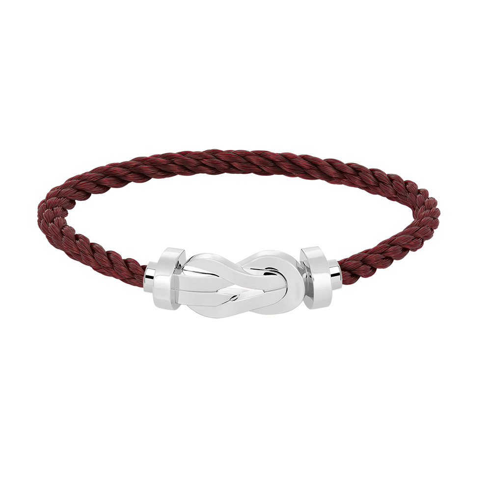 [⭐⭐JeweliWhal]CHANCE GROSSES SCHNALLEN-ARMBAND MIT 8 FIGUREN OHNE DIAMANTEN SILBER