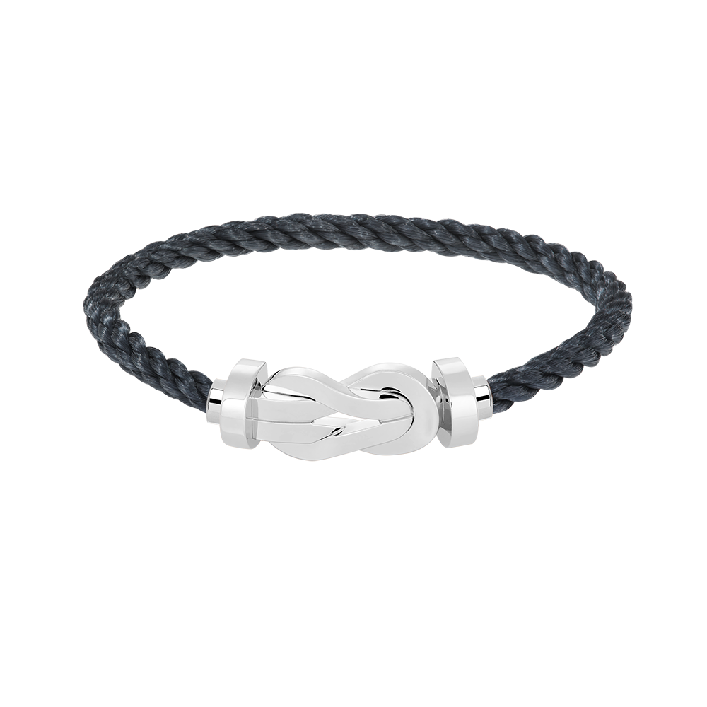 [⭐⭐JeweliWhal]CHANCE GROSSES SCHNALLEN-ARMBAND MIT 8 FIGUREN OHNE DIAMANTEN SILBER