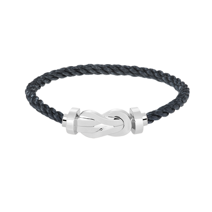 [⭐⭐JeweliWhal]CHANCE GROSSES SCHNALLEN-ARMBAND MIT 8 FIGUREN OHNE DIAMANTEN SILBER