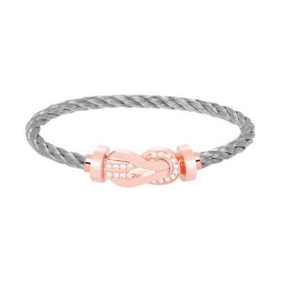 [⭐⭐JeweliWhal]CHANCE GROSSES 8-FIGUREN-ARMBAND MIT HALBDIAMANT-SCHNALLE ROSÉGOLD
