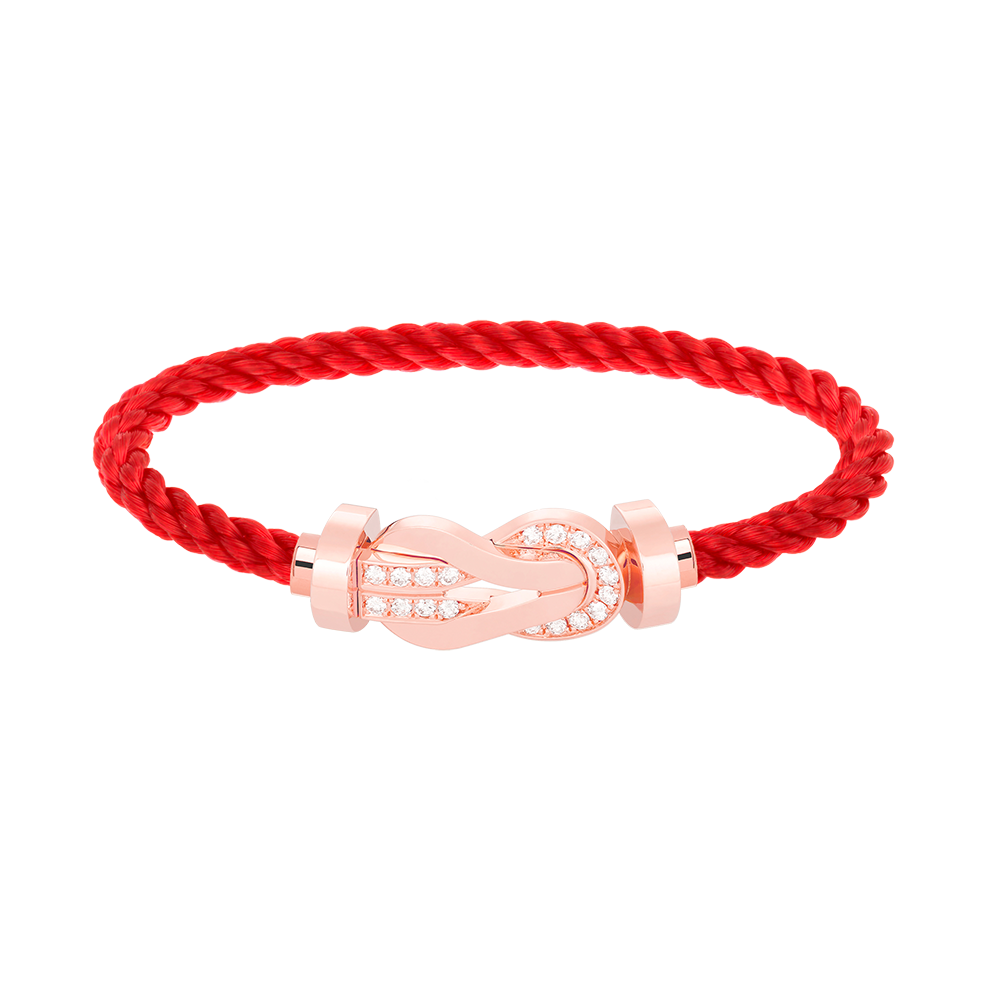 [⭐⭐JeweliWhal]CHANCE GROSSES 8-FIGUREN-ARMBAND MIT HALBDIAMANT-SCHNALLE ROSÉGOLD