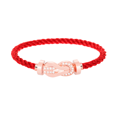 [⭐⭐JeweliWhal]CHANCE GROSSES 8-FIGUREN-ARMBAND MIT HALBDIAMANT-SCHNALLE ROSÉGOLD