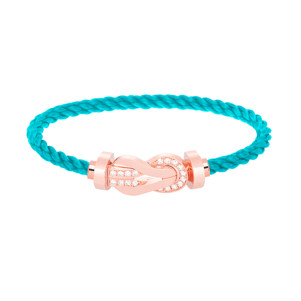 [⭐⭐JeweliWhal]CHANCE GROSSES 8-FIGUREN-ARMBAND MIT HALBDIAMANT-SCHNALLE ROSÉGOLD