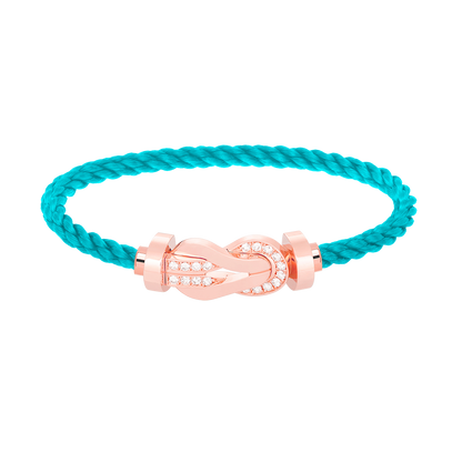 [⭐⭐JeweliWhal]CHANCE GROSSES 8-FIGUREN-ARMBAND MIT HALBDIAMANT-SCHNALLE ROSÉGOLD