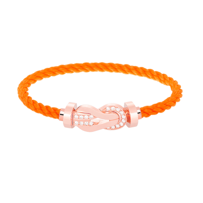 [⭐⭐JeweliWhal]CHANCE GROSSES 8-FIGUREN-ARMBAND MIT HALBDIAMANT-SCHNALLE ROSÉGOLD