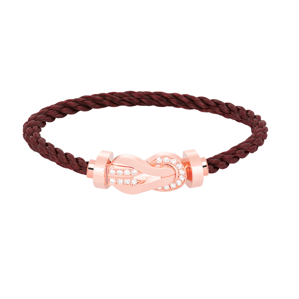 [⭐⭐JeweliWhal]CHANCE GROSSES 8-FIGUREN-ARMBAND MIT HALBDIAMANT-SCHNALLE ROSÉGOLD
