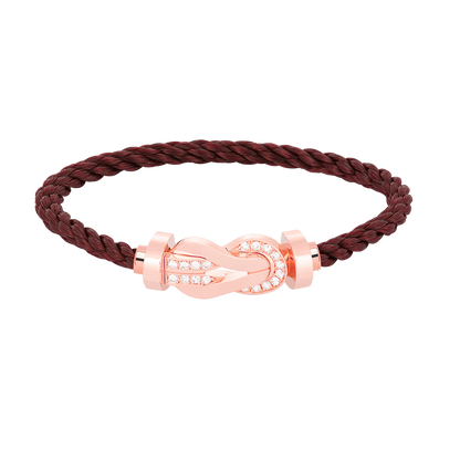 [⭐⭐JeweliWhal]CHANCE GROSSES 8-FIGUREN-ARMBAND MIT HALBDIAMANT-SCHNALLE ROSÉGOLD