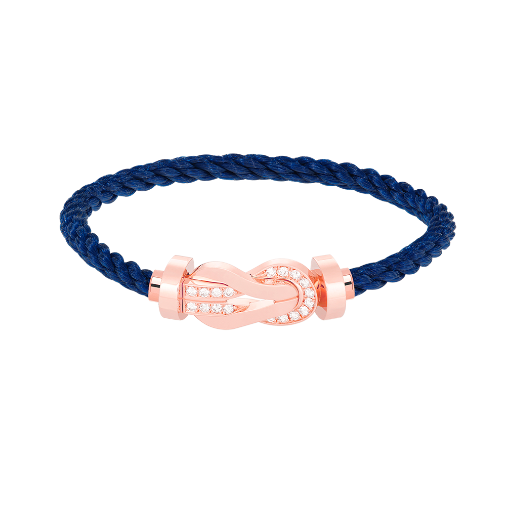 [⭐⭐JeweliWhal]CHANCE GROSSES 8-FIGUREN-ARMBAND MIT HALBDIAMANT-SCHNALLE ROSÉGOLD