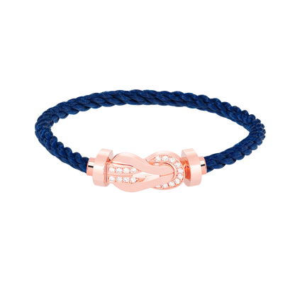 [⭐⭐JeweliWhal]CHANCE GROSSES 8-FIGUREN-ARMBAND MIT HALBDIAMANT-SCHNALLE ROSÉGOLD