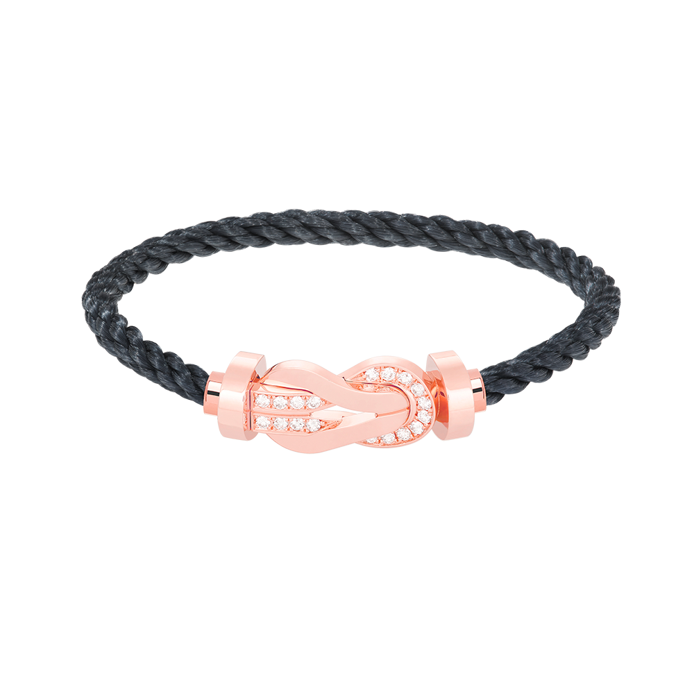 [⭐⭐JeweliWhal]CHANCE GROSSES 8-FIGUREN-ARMBAND MIT HALBDIAMANT-SCHNALLE ROSÉGOLD