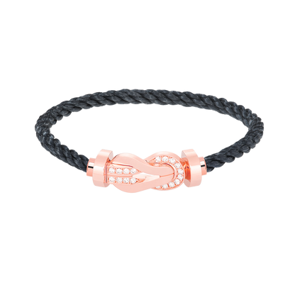 [⭐⭐JeweliWhal]CHANCE GROSSES 8-FIGUREN-ARMBAND MIT HALBDIAMANT-SCHNALLE ROSÉGOLD