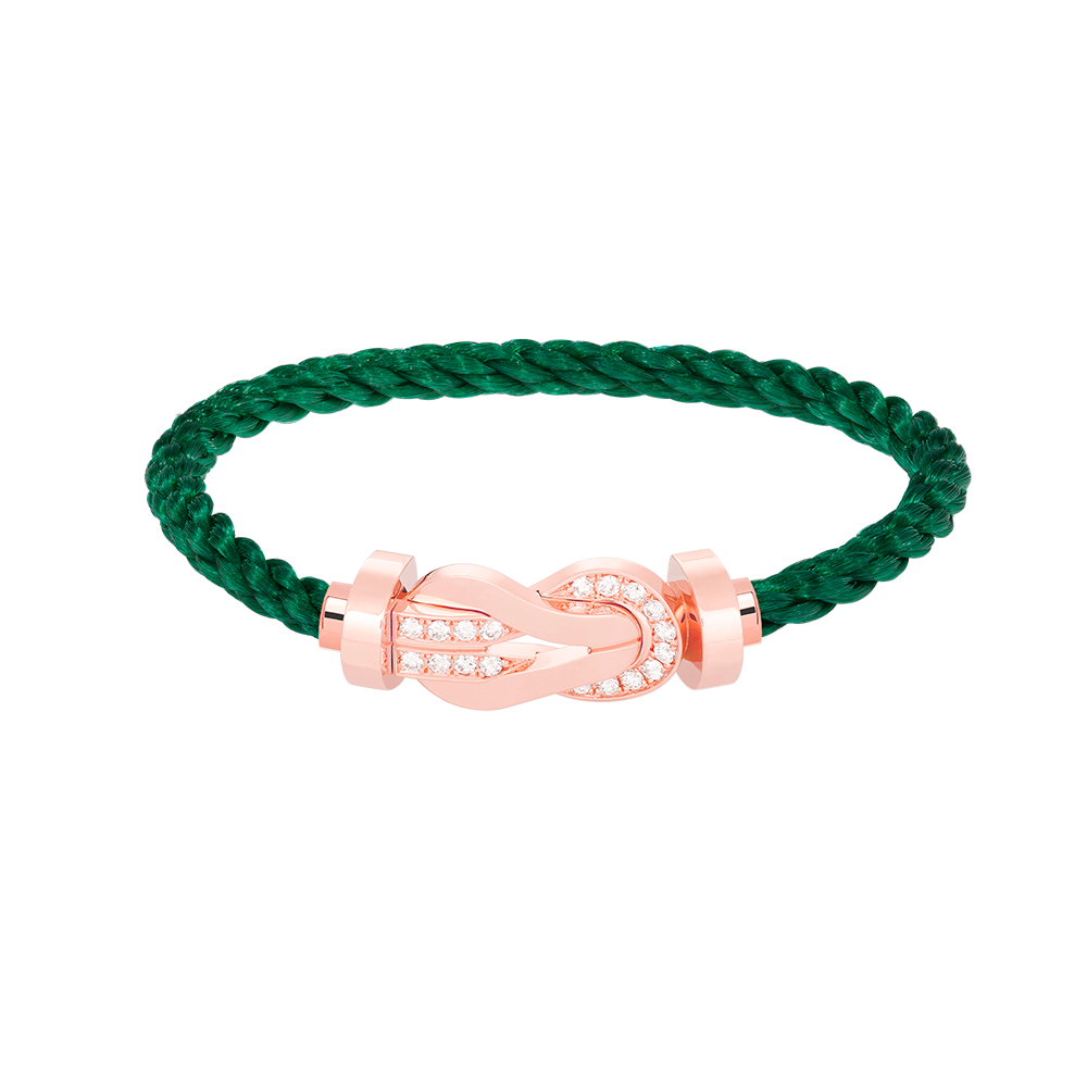 [⭐⭐JeweliWhal]CHANCE GROSSES 8-FIGUREN-ARMBAND MIT HALBDIAMANT-SCHNALLE ROSÉGOLD