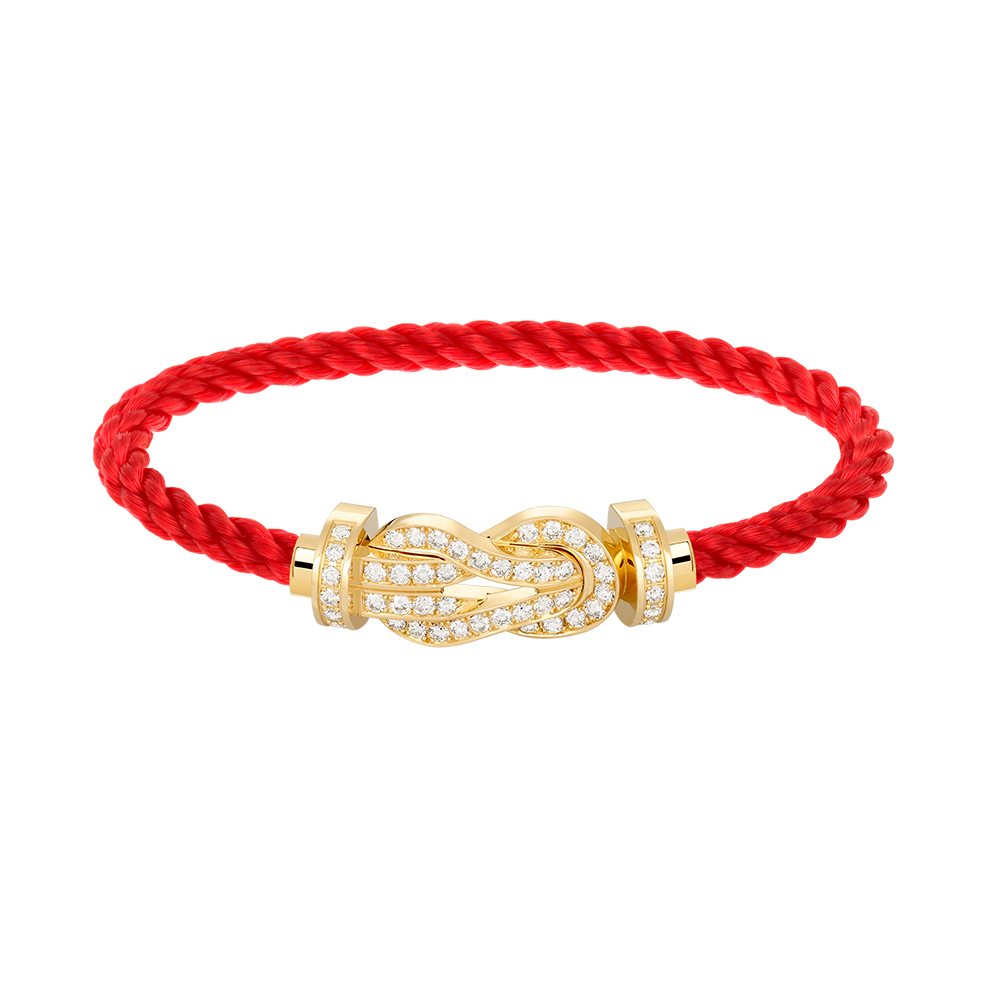 [⭐⭐JeweliWhal]CHANCE GROSSES 8-FIGUREN-SCHNALLEN-ARMBAND MIT VOLLBESATZ GOLD