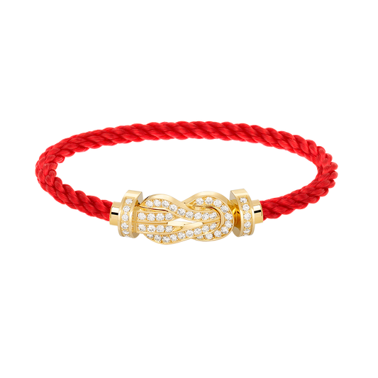 [⭐⭐JeweliWhal]CHANCE LARGE 8 FIGURE BUCKLE FULLDIAMOND BRACELET GOLD