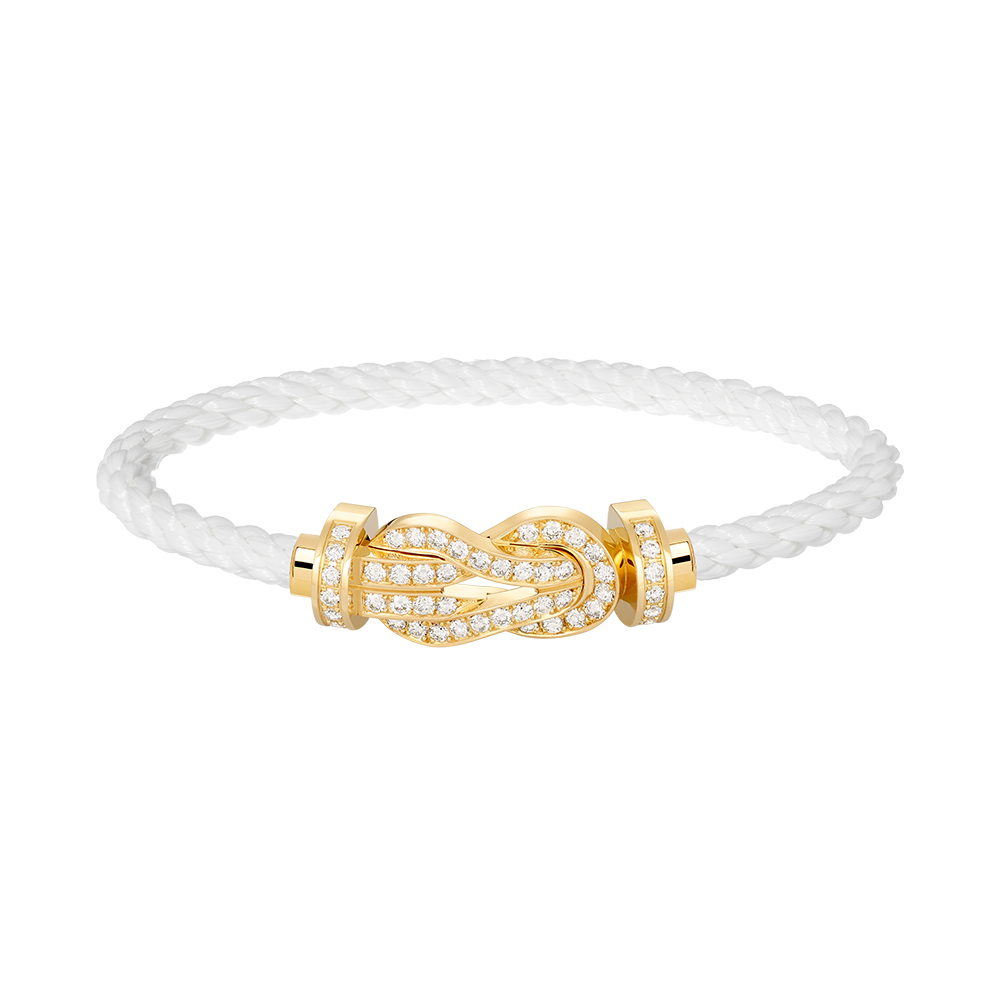 [⭐⭐JeweliWhal]CHANCE GROSSES 8-FIGUREN-SCHNALLEN-ARMBAND MIT VOLLBESATZ GOLD