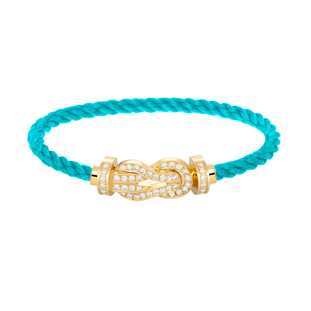 [⭐⭐JeweliWhal]CHANCE GROSSES 8-FIGUREN-SCHNALLEN-ARMBAND MIT VOLLBESATZ GOLD