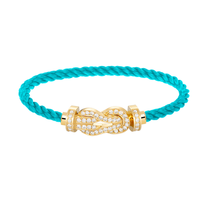 [⭐⭐JeweliWhal]CHANCE GROSSES 8-FIGUREN-SCHNALLEN-ARMBAND MIT VOLLBESATZ GOLD