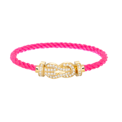[⭐⭐JeweliWhal]CHANCE GROSSES 8-FIGUREN-SCHNALLEN-ARMBAND MIT VOLLBESATZ GOLD