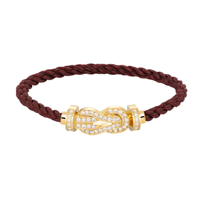 [⭐⭐JeweliWhal]CHANCE GROSSES 8-FIGUREN-SCHNALLEN-ARMBAND MIT VOLLBESATZ GOLD