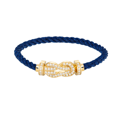 [⭐⭐JeweliWhal]CHANCE GROSSES 8-FIGUREN-SCHNALLEN-ARMBAND MIT VOLLBESATZ GOLD