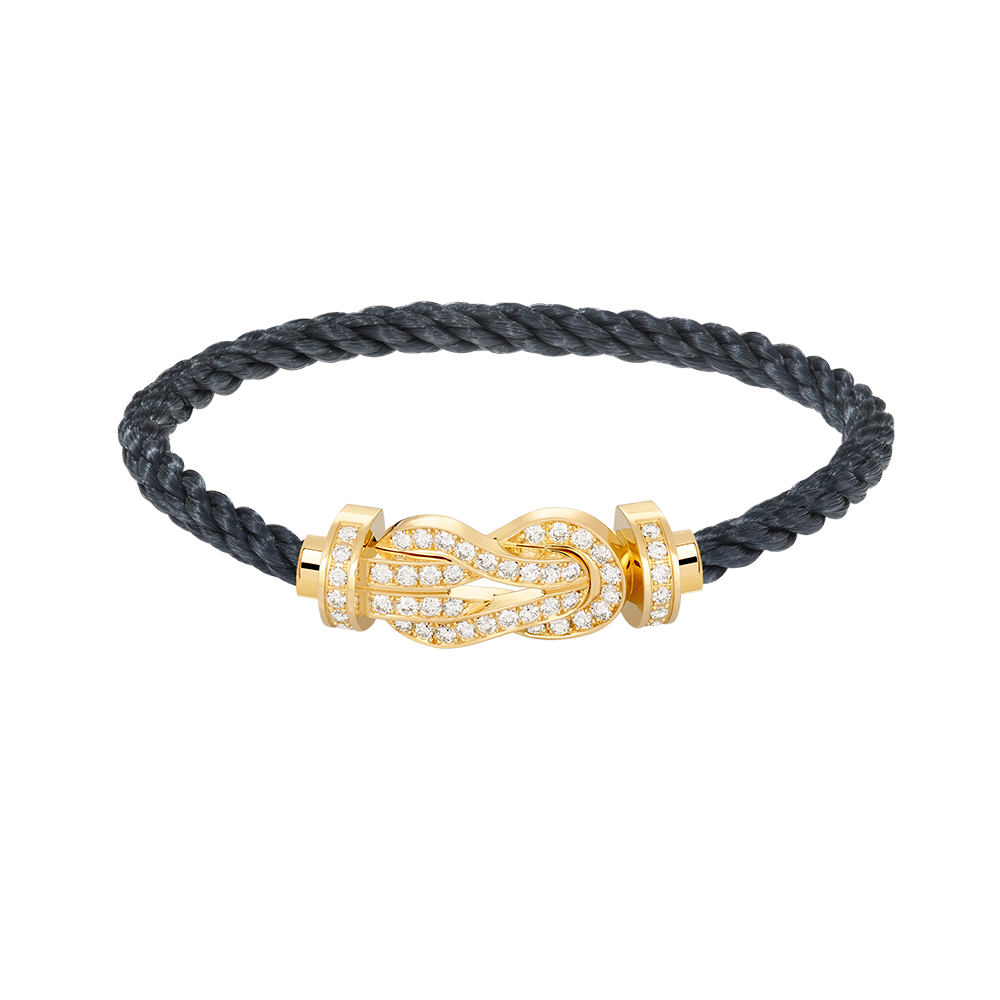 [⭐⭐JeweliWhal]CHANCE GROSSES 8-FIGUREN-SCHNALLEN-ARMBAND MIT VOLLBESATZ GOLD