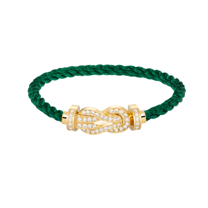 [⭐⭐JeweliWhal]CHANCE GROSSES 8-FIGUREN-SCHNALLEN-ARMBAND MIT VOLLBESATZ GOLD