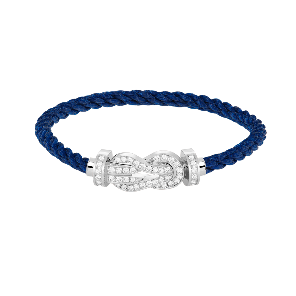 [⭐⭐JeweliWhal]CHANCE GROSSE SCHNALLEN-ARMBAND MIT 8 FIGUREN UND VOLLDIAMANTEN SILBER