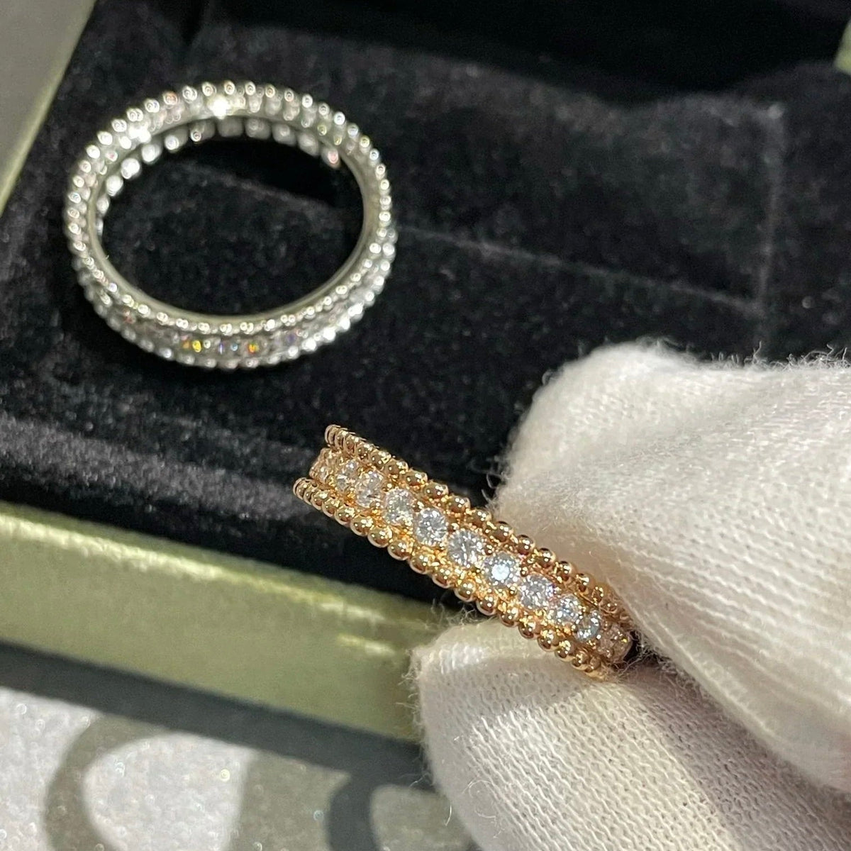 [⭐⭐JeweliWhal]PERLEE DIAMANT-SILBERRING