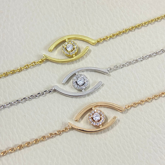[⭐⭐JeweliWhal]Demo Eye Pave-Set Diamond Bracelet