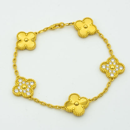 [⭐⭐JeweliWhal] CLOVER 5 MOTIF LASER BRACELET COLLECTION