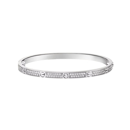 [⭐⭐JeweliWhal]LOVE BRACELET 3.65MM DIAMOND-PAVED