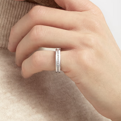 [⭐⭐JeweliWhal]ZERO 1 ONE-BAND PAVED DIAMONDS ON THE SPIRAL RING