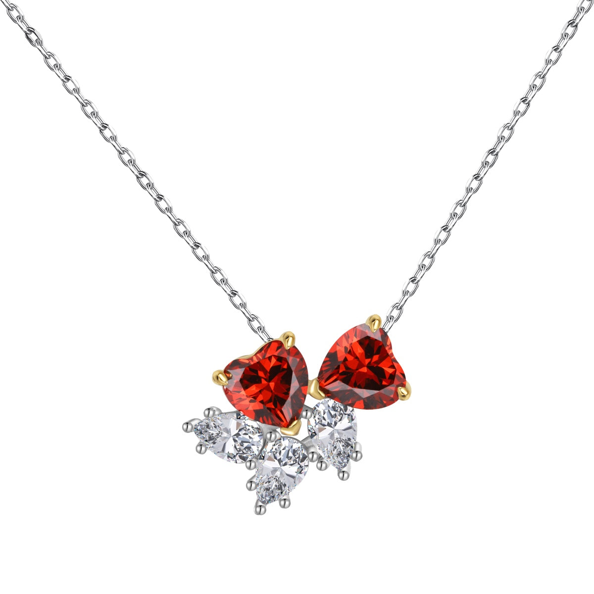 [Manual]Dainty Red Heart Necklace