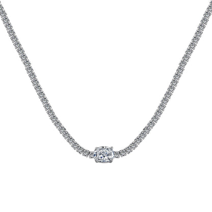 [Manual]1.0 Carat Shining Oval Cut Necklace