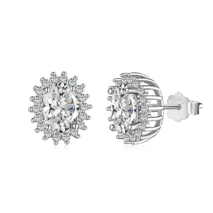 [Manual]Delicate Radiant Oval Cut Daily Earrings