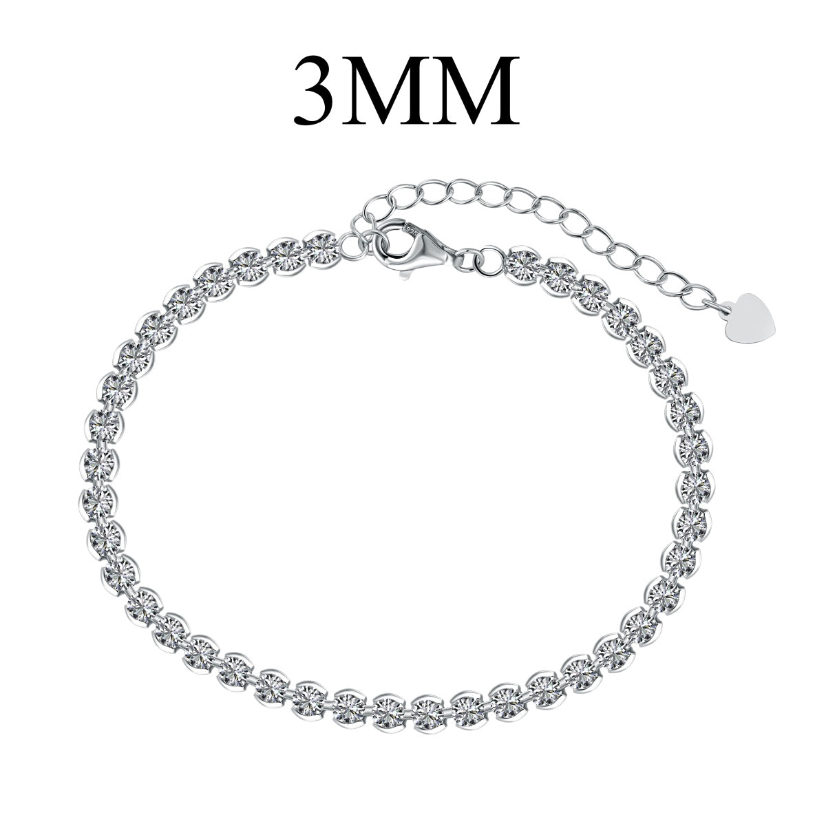 [Manual]Ornate  Sparkling Round Cut Daily Bracelet