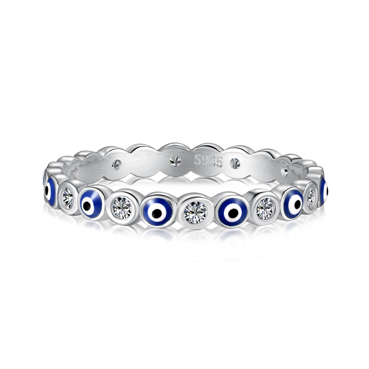 [Manual]Sparkling Vibrant Round Shape Daily Ring