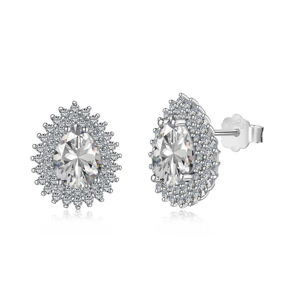 [Manual]Delicate Gorgeous Pear Cut Daily Earrings